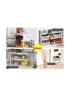 SKY-TOUCH Under Sink Storage Organizer White 50 ~ 70cm  - Image 3