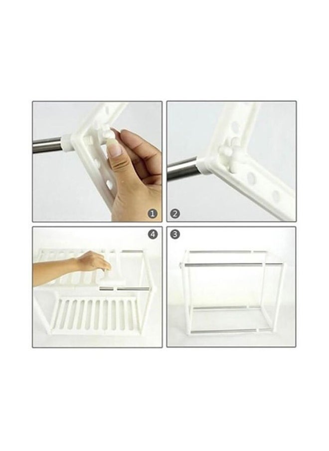 SKY-TOUCH - Under Sink Storage Organizer White 50 ~ 70cm - Image 1