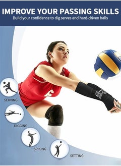 1 Pair Volleyball Arm Sleeves Compression Sleeves Sports Forearm Sleeves,  Passing Forearm Sleeves Protect Arms for Youth, Padded Volleyball Sleeves  price in Saudi Arabia, Noon Saudi Arabia