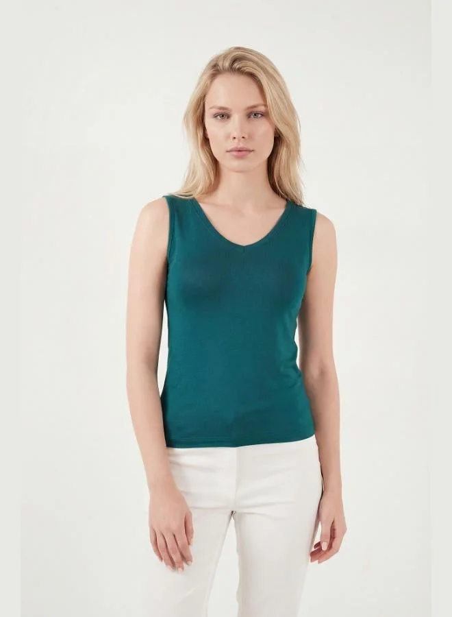 Lela  Lela Thick Strapped V-Neck Blouse Women's Blouse 5864384 for Women | Best Price UAE