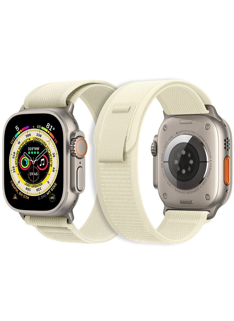 Generic Apple Watch Strap 49 mm 45 mm 44 mm 42 mm Band Trail Loop Stretchy Soft Nylon Band Adjustable Sports Strap for Apple Watch Ultra 2 Series 9/8/7/SE/6/5/4/3/2/1  - Image 1
