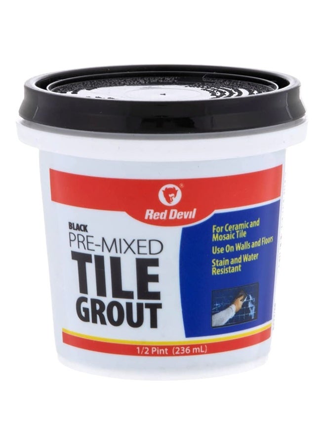 Red Devil Red 042260 Pre Mixed Tile Grout Black - Image 1