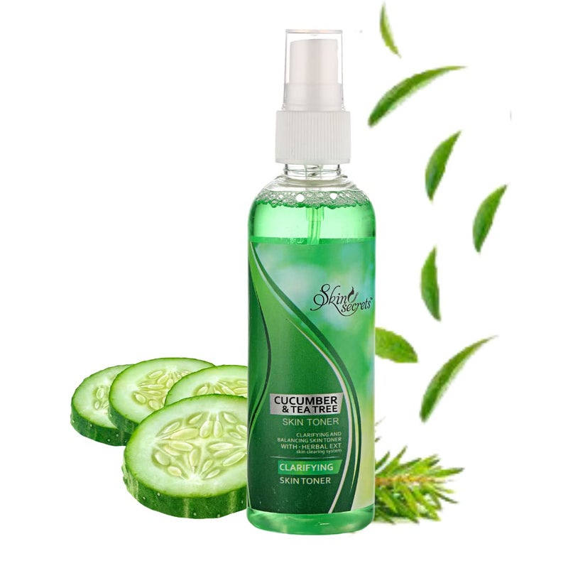 Skin Secrets Cucumber Tea Tree Skin Toner 100ml - Image 1