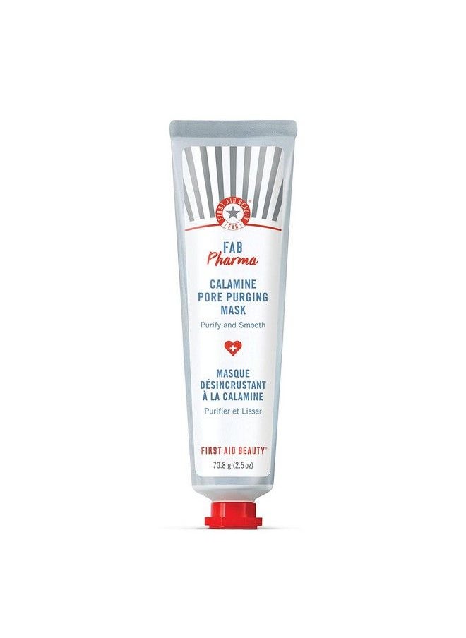 First Aid Beauty - Fab Pharma Calamine Pore Purging Mask Detoxifying Face Mask With Calamine Kaolin Clay Bentonite Clay And Salicylic Acid 2.5 Oz - Image 1