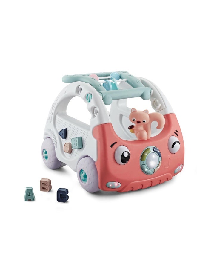 Factory Price Musical Baby Walker with Activity Center – 6+ Months | Lights, Sounds & Adjustable Handle | Balance & Walking Support - Red - Image 1