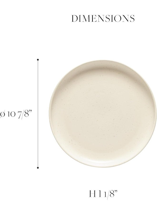 Casafina Casafina Ceramic Stoneware 16Piece Place Setting Service for 4 with Cereal Pasta Bowls Pacifica Collection Vanilla Microwave Dishwasher Safe Dinnerware Set Restaurant Quality Tableware  - Image 2