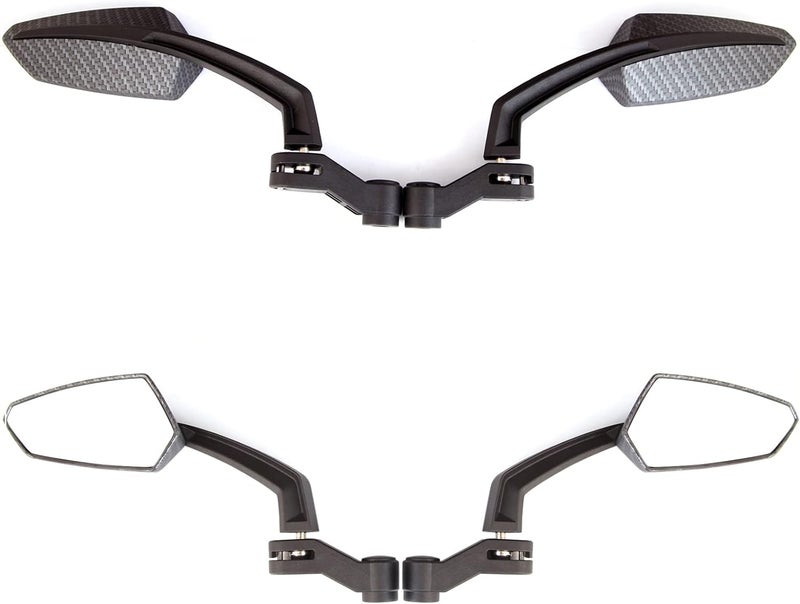 MISS MOLY 8mm 10mm Carbon Motorcycle Rearview Side Mirrors for Honda Grom CRF250L Kawasaki Yamaha - Image 5