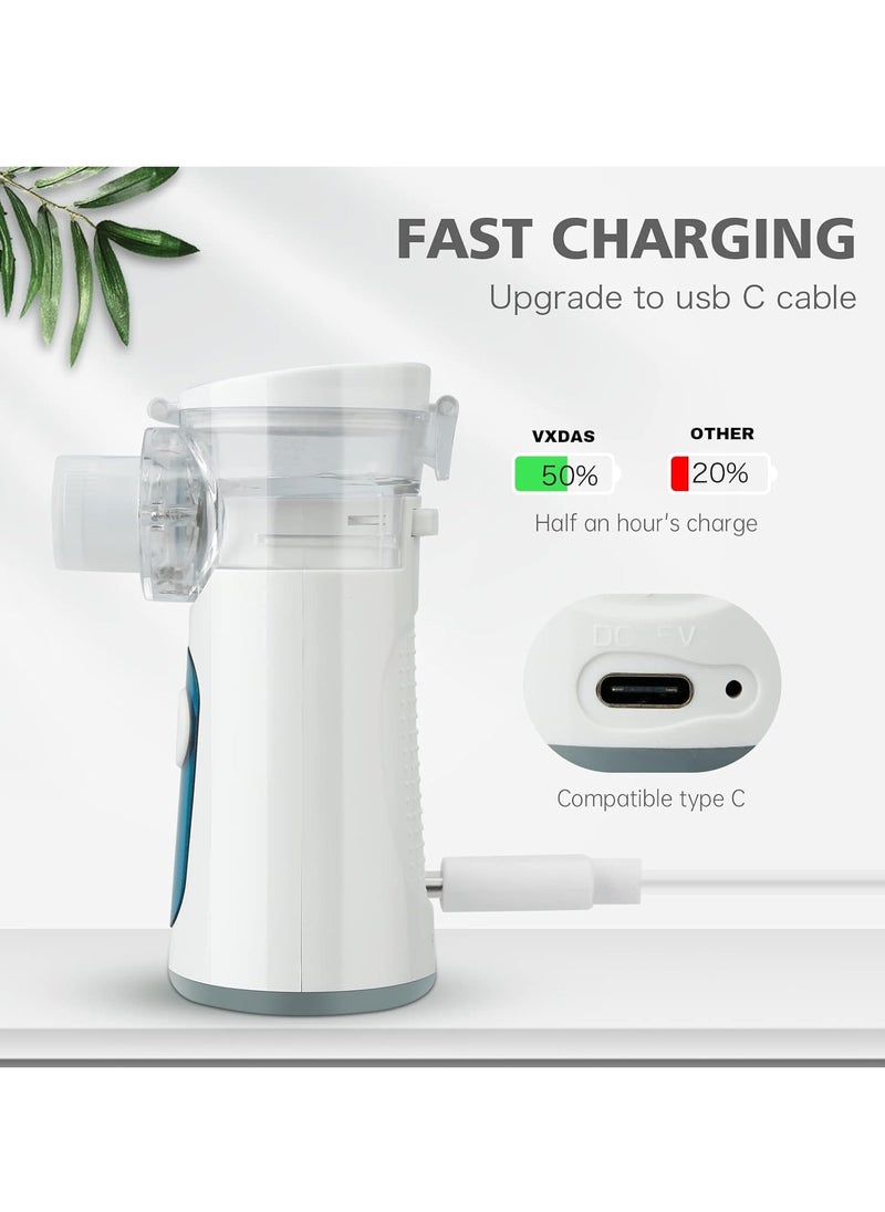 Generic - Rechargeable Steam Inhalator Portable Inhalor Machine Cool Mist Humidifier for Children and Adults Home & Travel - Image 1
