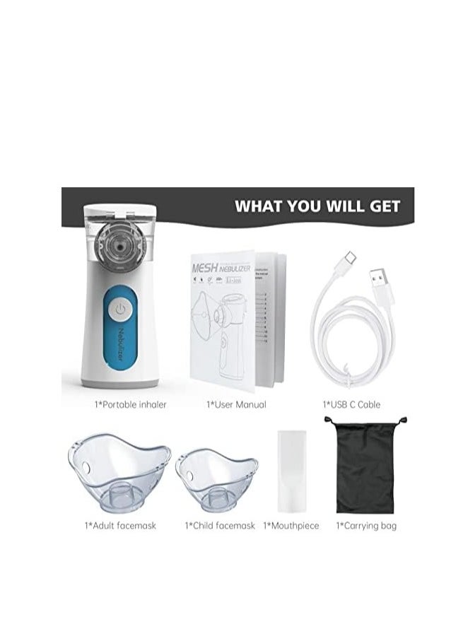 Generic - Rechargeable Steam Inhalator Portable Inhalor Machine Cool Mist Humidifier for Children and Adults Home & Travel - Image 1