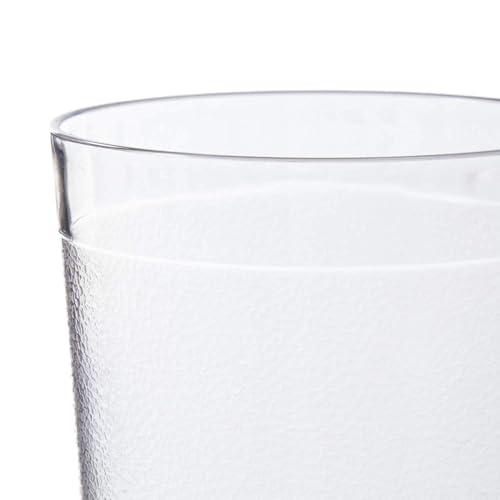 NJ Restaurant Tumbler Beverage Cup, Stackable Cups, Break-Resistant Commercial Polycarbonate Glasses, Unbreakable Glass Pebbled Texture: 300 ml - Set of 12 - Image 4