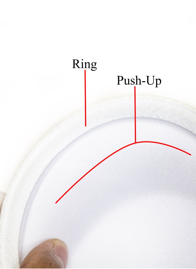 Generic - 1 Pair Bra Cup Inserts – Push-Up Padding with Underwire Support for DIY Sewing, Bras, and Swimwear – Soft, Durable, and Comfortable (M   85) - Image 1