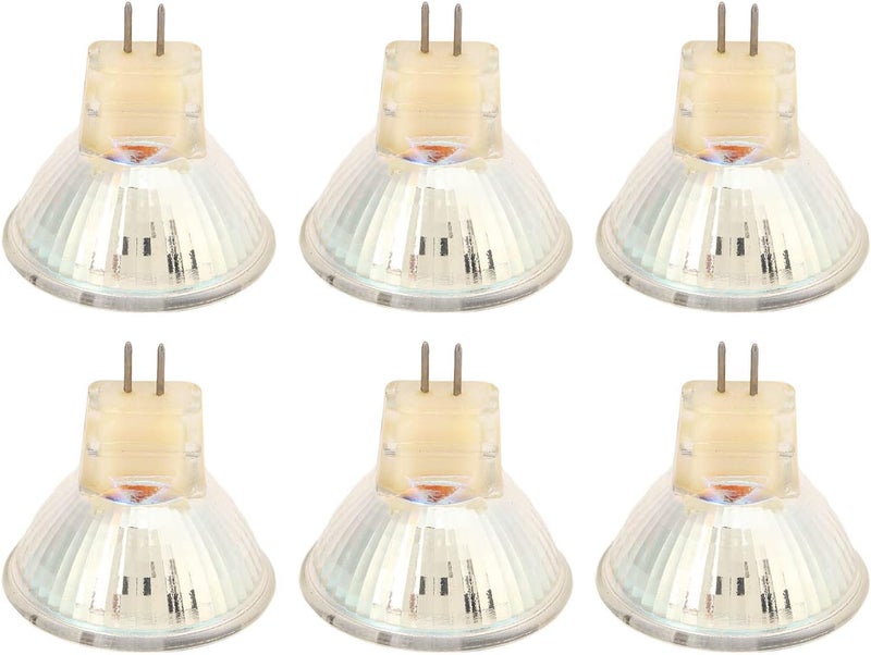 Hyuduo MR11 GU4 Light Bulbs MR11 Light Bulbs Ceramic Base MR11 GU4 Light Bulbs 270LM 12V 3W for Yard for White Light Lighting & Ceiling Fans (Warm Light) - Image 2