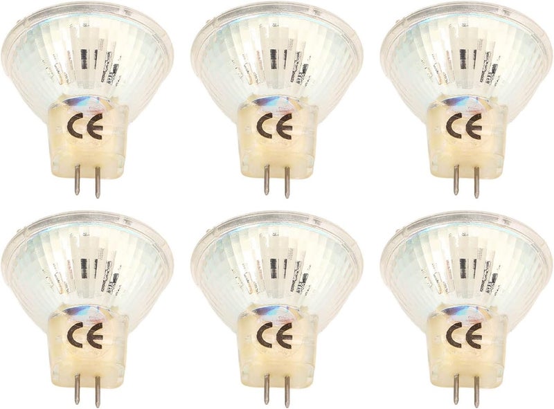 Hyuduo MR11 GU4 Light Bulbs MR11 Light Bulbs Ceramic Base MR11 GU4 Light Bulbs 270LM 12V 3W for Yard for White Light Lighting & Ceiling Fans (Warm Light) - Image 4