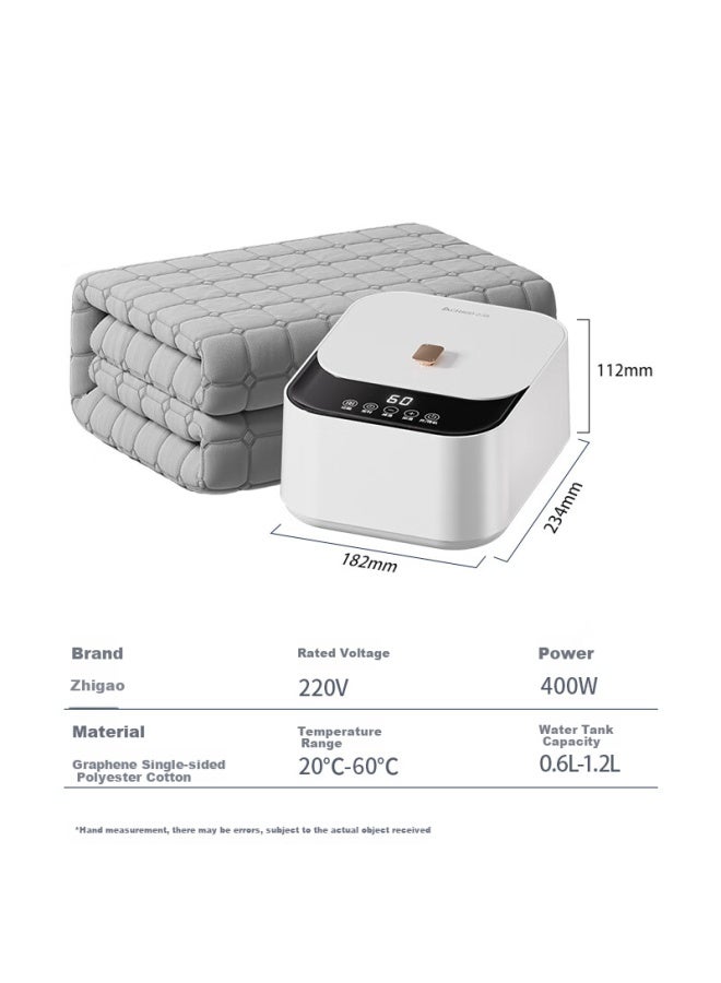 Chigo [high Temperature Cut-off Safety, No Fire], Double-person Graphene Water Heating Kang Electric Blanket, Electric Mattress Pad, 1.5x1.8 Meters