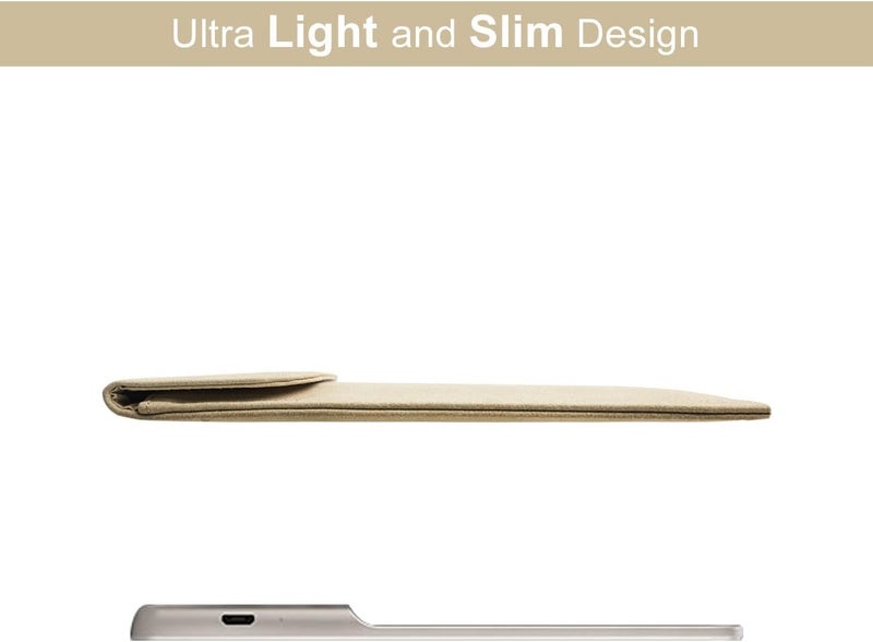 WALNEW 7'' Kindle Sleeve for Kindle Oasis - Protective Insert Sleeve Case Cover Bag Fits Kindle Oasis 10th Generation 2019 / 9th Generation 2017, Khaki - Image 4