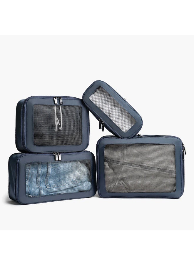 Magellan 4 Piece Packing Cube Set AS112105 Travel Luggage Organizer Bags with Zipper for Suitcase & Backpack - Image 1