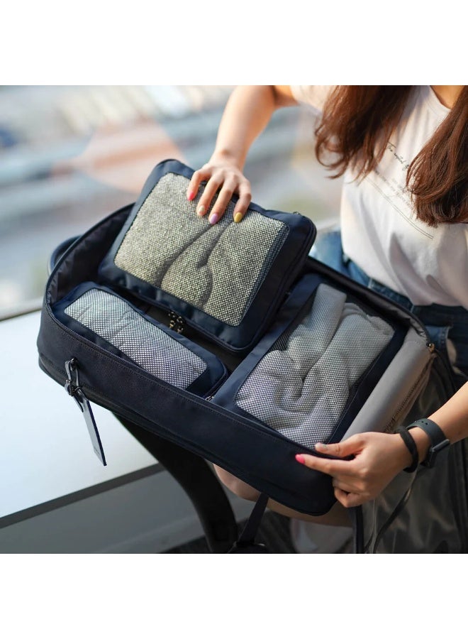 Magellan 4 Piece Packing Cube Set AS112105 Travel Luggage Organizer Bags with Zipper for Suitcase & Backpack - Image 5