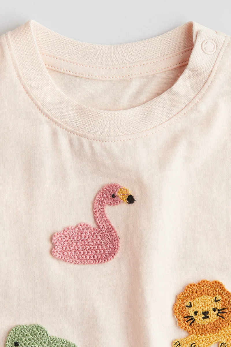 H&M Appliquéd T-shirt