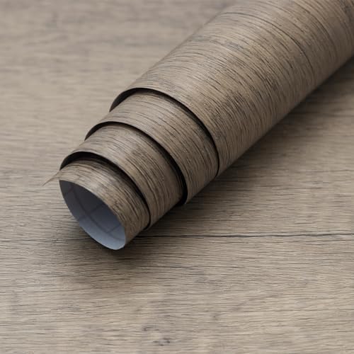 HOLOMEY Wood Grain Contact Paper Peel and Stick Wooden Wallpaper Removable Self-Adhesive Faux Wood Look Vinyl Decorative Roll Thicken No Bubble Design for Old Furniture Refurbishment DIY 16x118 inch - Image 1