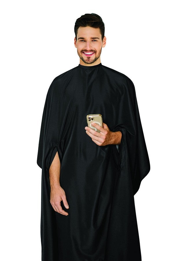 Cricket Hand Talker Haircutting Cape Water Resistant, Salon Cape For Hair Stylists, Barbers With Hand Openings For Client Mobility, Black - Image 3