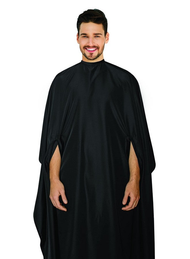 Cricket Hand Talker Haircutting Cape Water Resistant, Salon Cape For Hair Stylists, Barbers With Hand Openings For Client Mobility, Black - Image 1