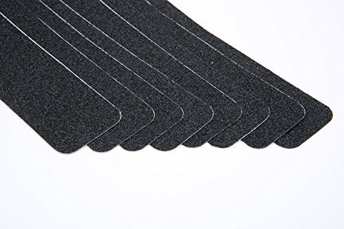 AFFINITY Anti-Slip Tape - Premium 8 Pre-Cut Strips, Black 80 Grit Slip Resistant Safety Treads - 2 inch x 12 inch Rounded Corners - Right Size and Ready to Use for Easy Application - Image 2