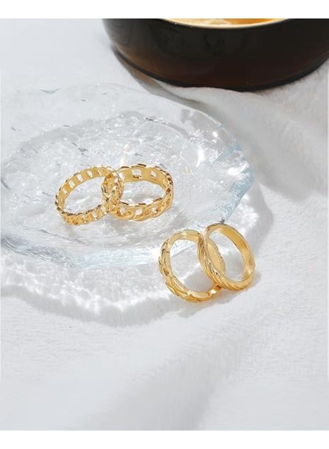 مجموعة خواتم مكونة من 23 قطعة، خاتم عصري بأشكال هندسية وبوهيمية، مناسب لمختلف الإكسسوارات - Image 5