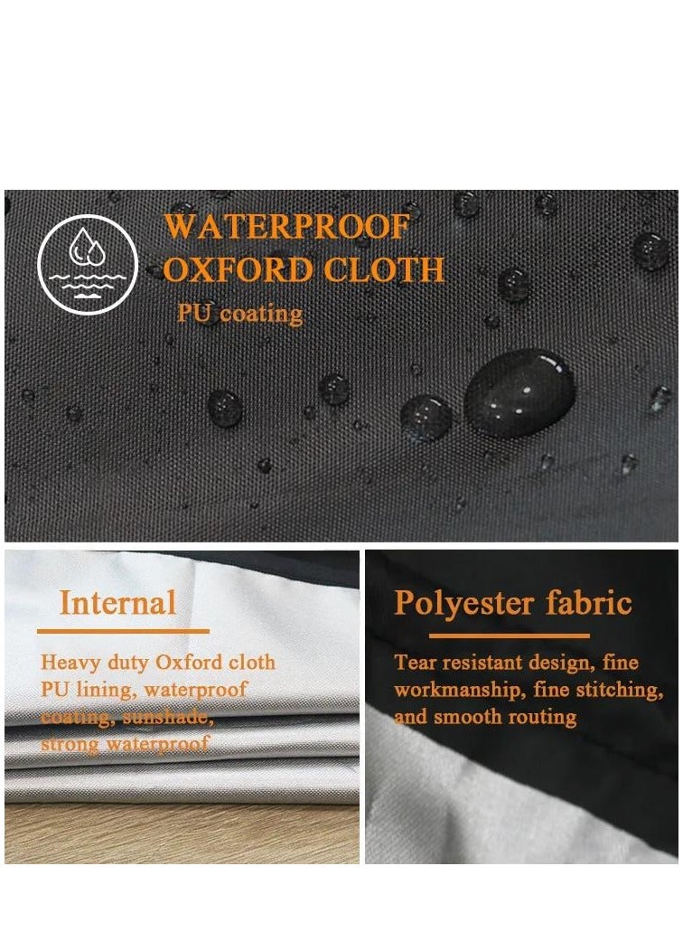 Y&D Kayak Cockpit Cover UV60+ 420D Oxford Adjustable, Dust Cover-UV Sunblock Shield Protector Canoe Accessories for Indoor/Outdoor Storage 53.5*26.6inch - Image 5