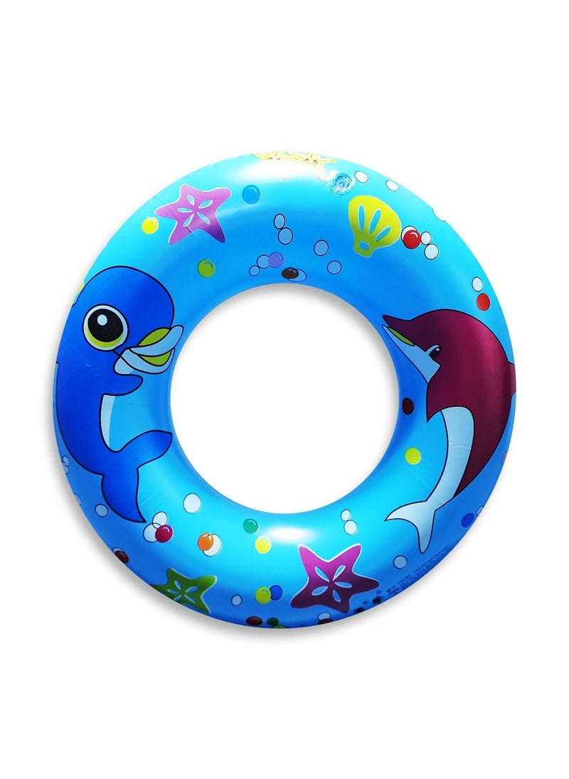 Generic Swimming ring sea animals, inflatable, blue belt, small size "60 cm." Special toys for boys and girls  - Image 3