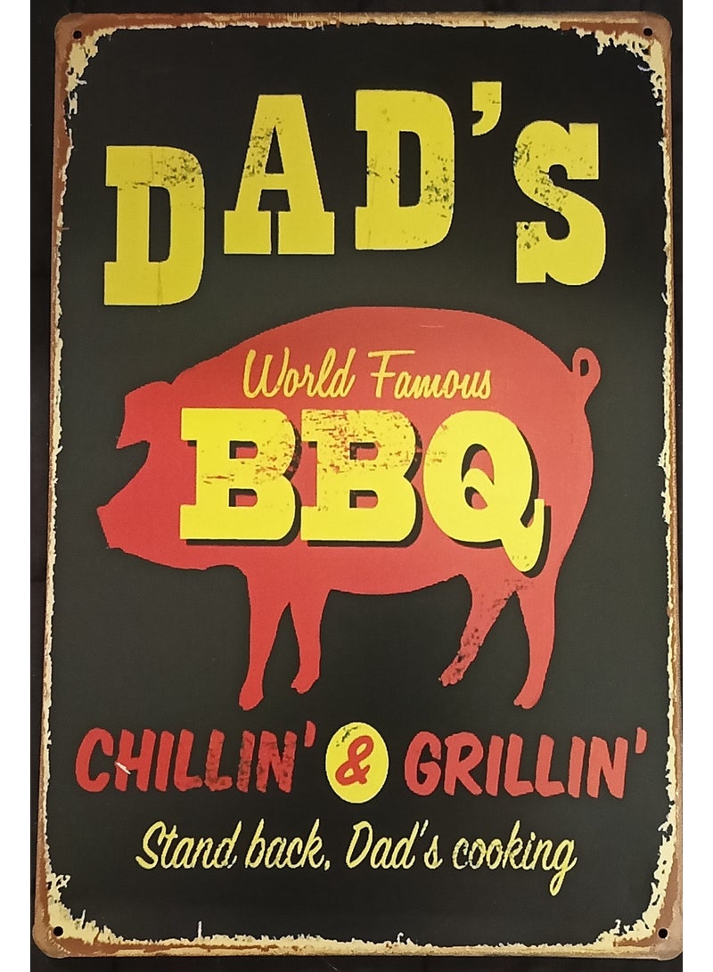 Retro 2D Tin Sign - Image 1