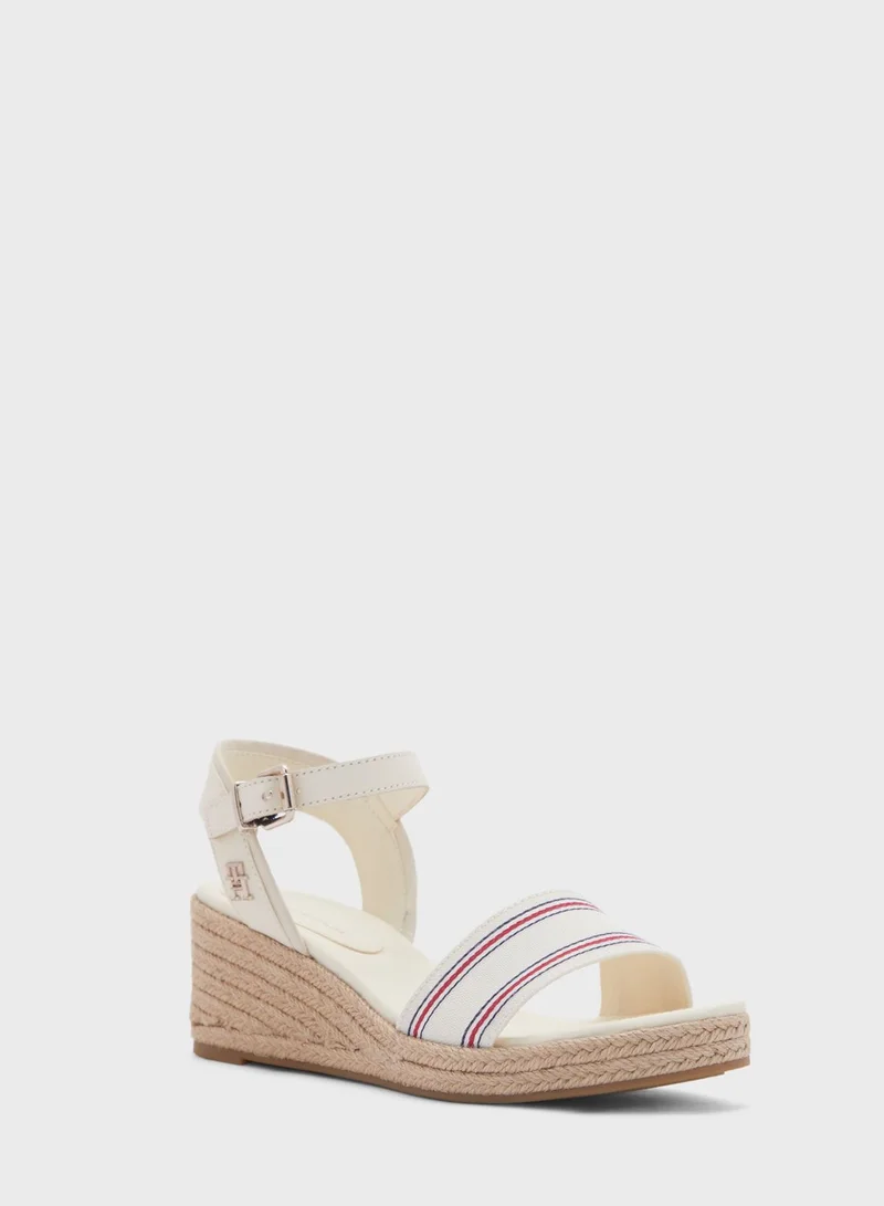 TOMMY HILFIGER Shirting Wedge Sandals