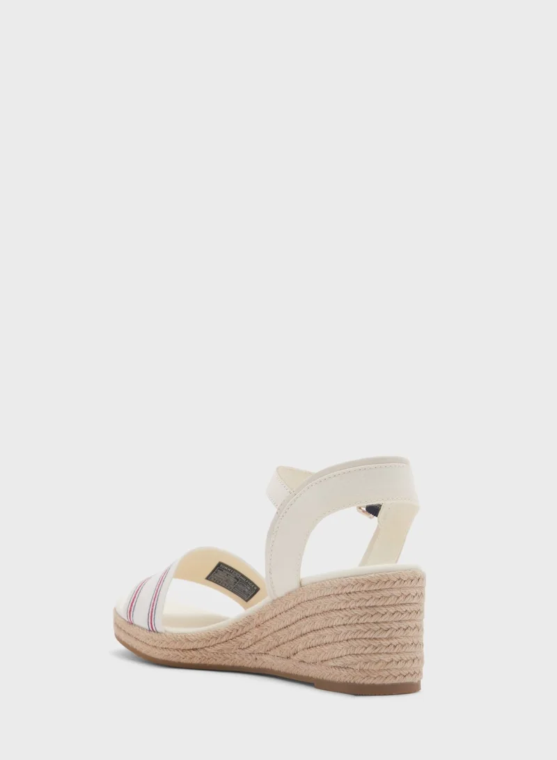 TOMMY HILFIGER Shirting Wedge Sandals