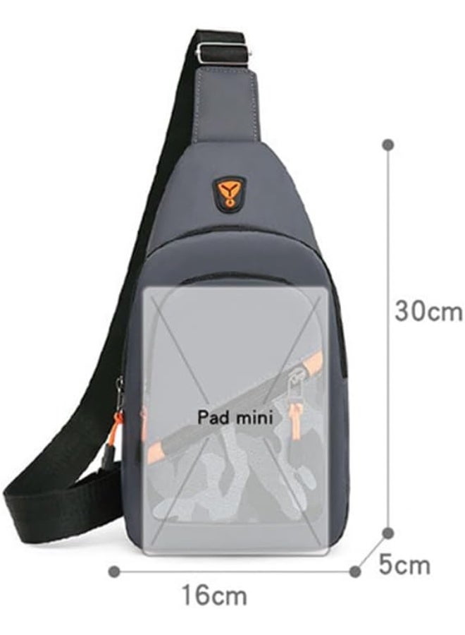 Cuken Lightweight Black Sling Bag, Multi-Pocket Crossbody Backpack with Adjustable Strap, Durable Water-Resistant Shoulder Bag for Men Women, Camping, Hiking, Travel, and Daily Commute, Black - Image 2