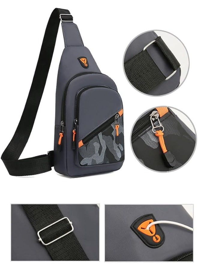 Cuken Lightweight Black Sling Bag, Multi-Pocket Crossbody Backpack with Adjustable Strap, Durable Water-Resistant Shoulder Bag for Men Women, Camping, Hiking, Travel, and Daily Commute, Black - Image 3