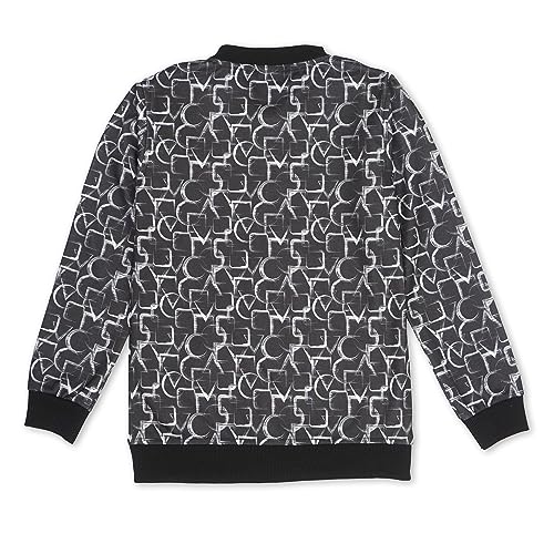 CAVIO Boys Black Geometric Printed Zipper Jacket with T-Shirt - Image 3