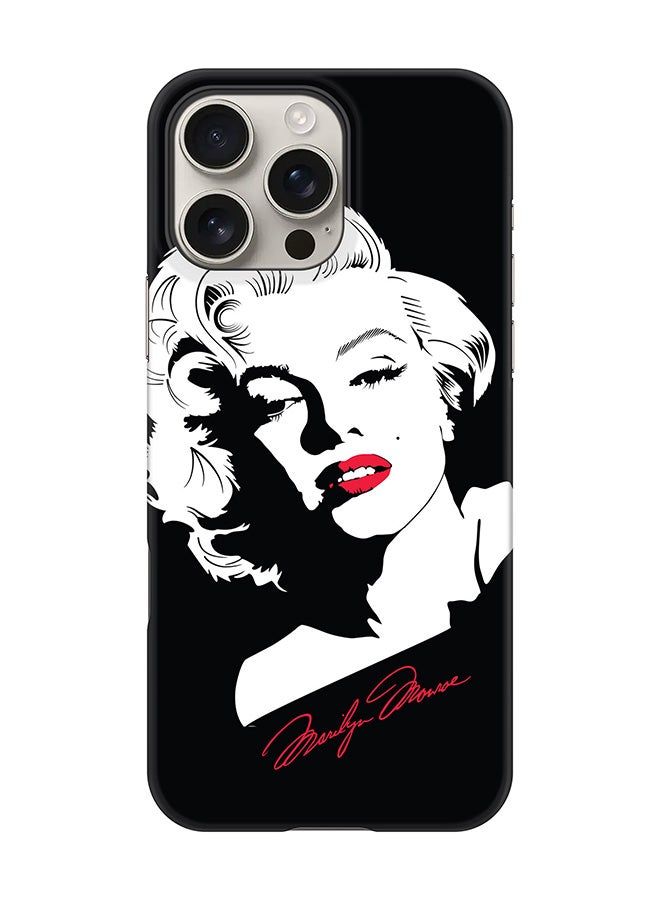 Stylizedd For iPhone 16 Pro Max,Case, [Compatible with MagSafe] Magnetic cover Slim fit Protection Matte, - Marilyn Monroe  - Image 1