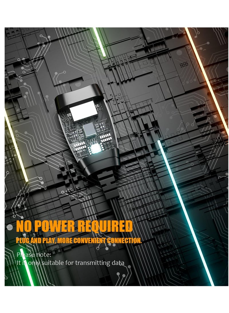 سيوسي محول USB إلى إيثرنت، موسع USB عبر محول Cat5/5e/6/6e، متوافق مع أجهزة الكمبيوتر والهواتف المحمولة والفئران ولوحات المفاتيح وأقراص U والطابعات والكاميرات (4 قطع) - Image 2