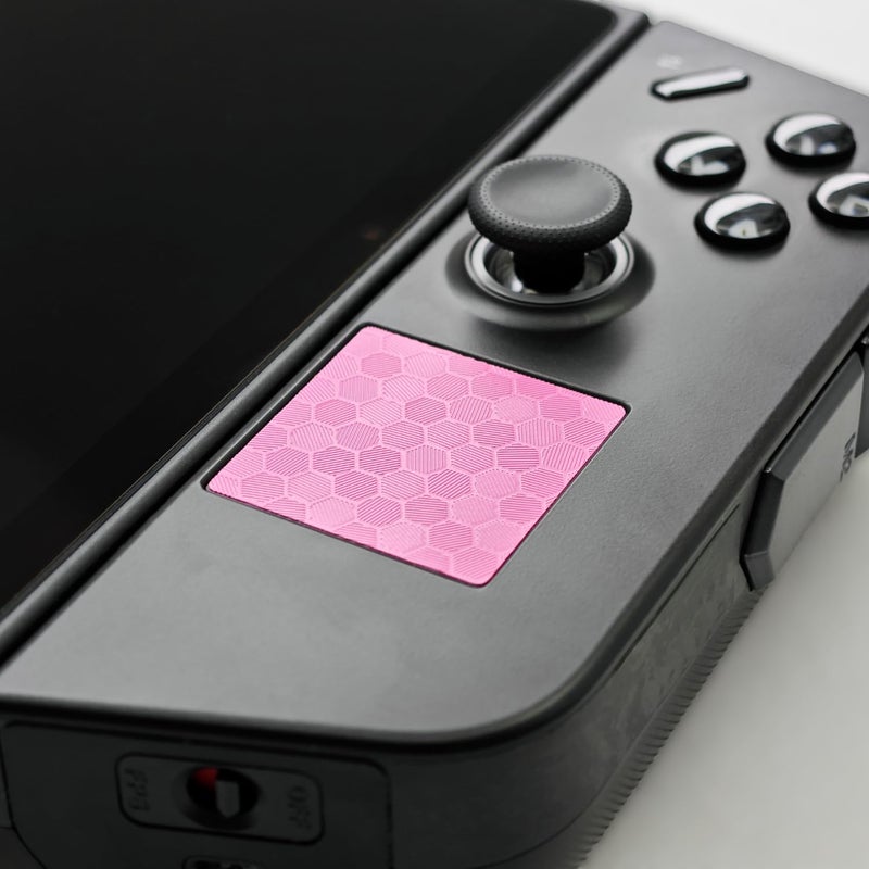 LuckLink Touchpad Protector for Legion Go Touch Pads Protective Skin Texture Sticker for Legion Go Touch Trackpads High end Textured Skin Honeycomb Pink Legion Go