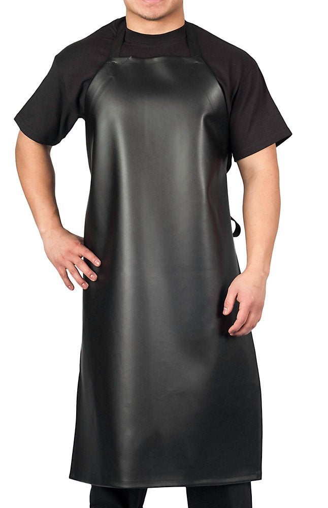 KNG Heavy Duty Waterproof Vinyl Apron  Black