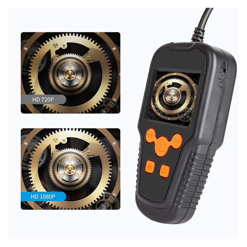 Borescope, 3.9mm Endoscope Digital Inspection with 2.4'' IPS 1080p HD. Snake for HVAC Car Engine(3.9mm Single Lens,5m) - Image 2