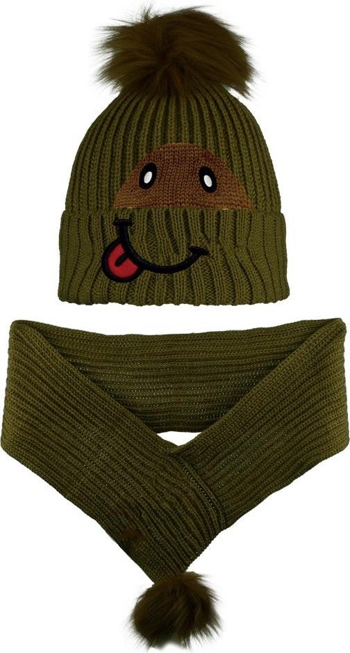 Miniko Kids Kitti Boy 4-8 Years Scarf Beanie 2 Piece Set