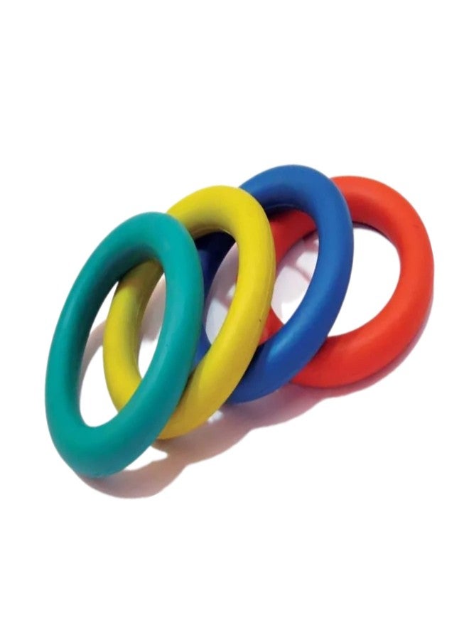 CABRIO Rubber Kids Playing Plain Tennikoit Ring 2pcs Outdoor Throw and Catch Practice Game Toy - Image 1