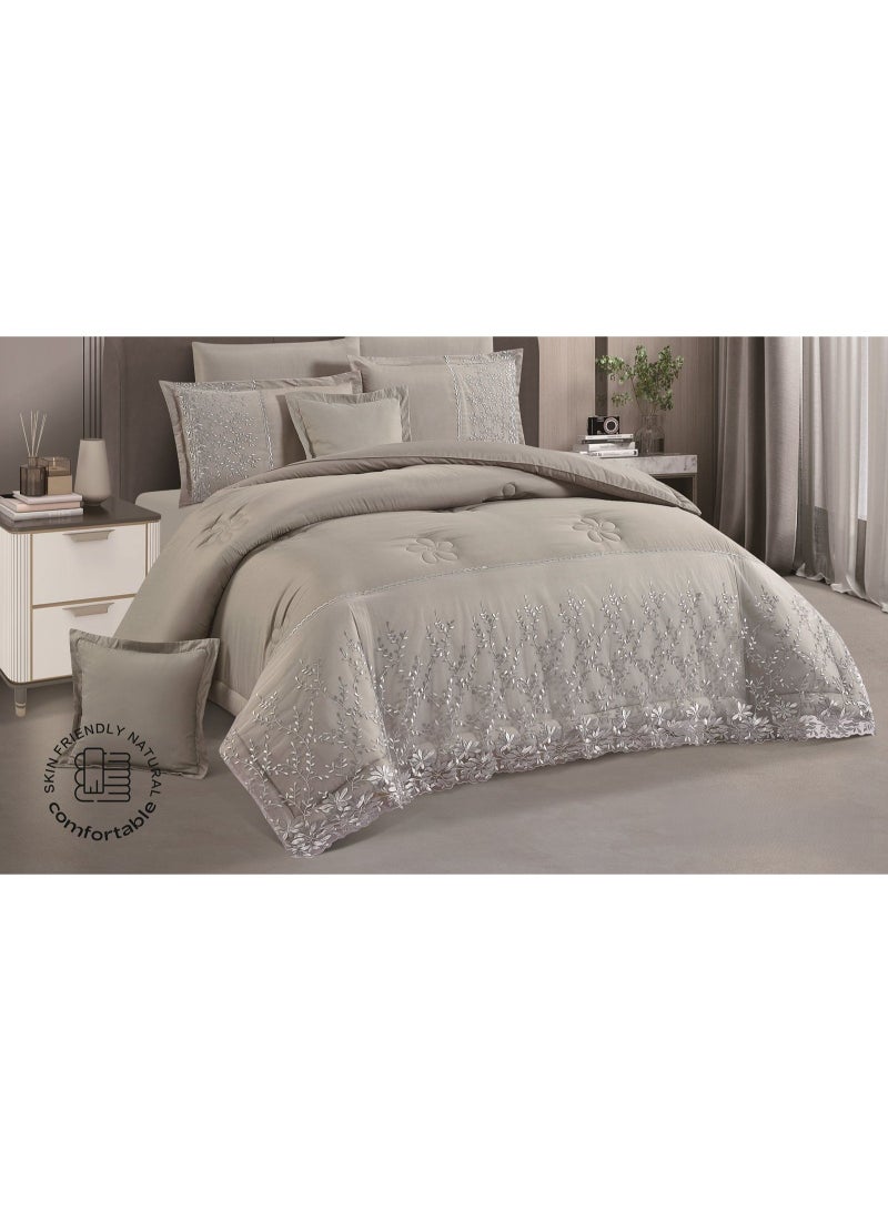 MARK Luxury royal bridal double bedspread with lace design, made of microfiber, size 240*260 cm - Image 1