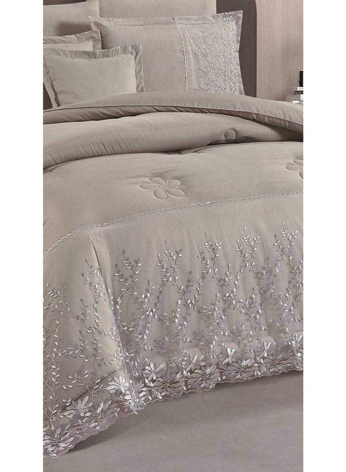 MARK Luxury royal bridal double bedspread with lace design, made of microfiber, size 240*260 cm - Image 3