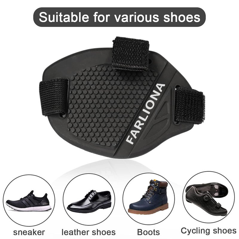 FARLIONA Motorcycle Motorbike Shift Pad, Shoe Boot Protector Cover, Useful Rubber Gear Shifter Accessories for Men Women, Black, Medium - Image 5