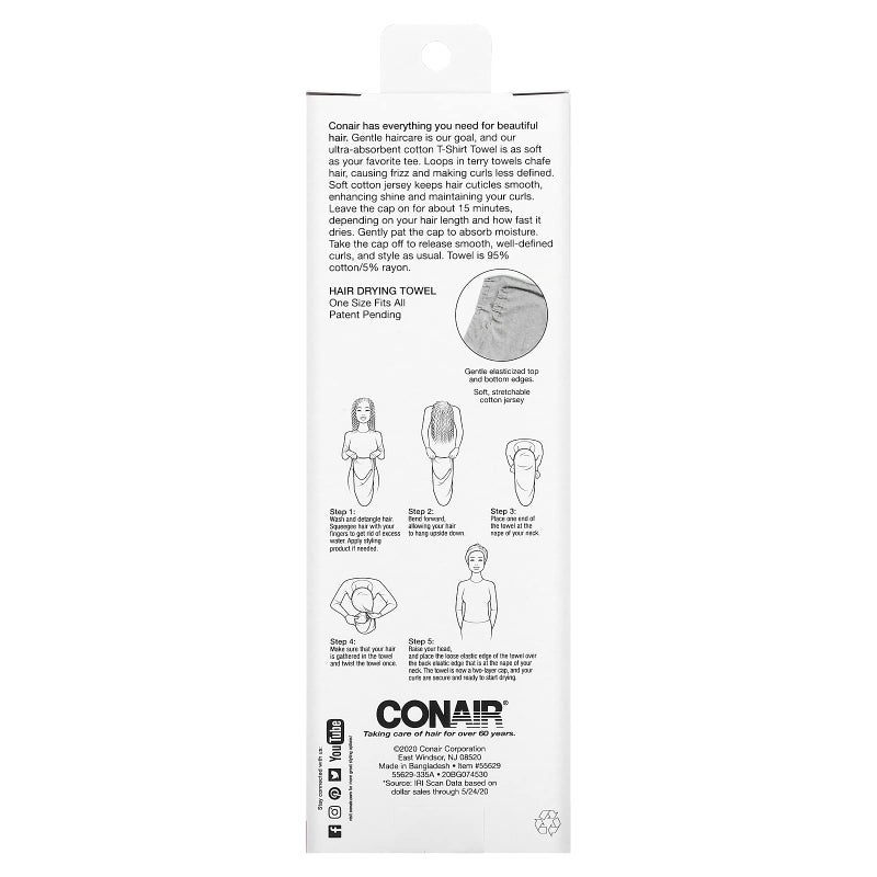 CONAIR منشفة تي شيرت متعددة الألوان من كونير - Image 2
