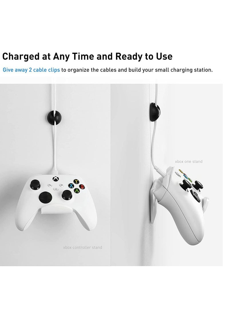 Oasisgalore Universal Controller Stand Holder for XBOX PS4 PS5 SWITCH，Controller Wall Mount Gaming Accessories with Anti-Slip Pads (White)  - Image 5