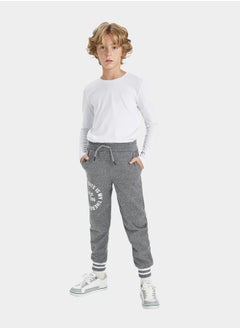 DeFacto Graphic Print Elasticated Joggers with Pockets by Styli  - Image 4