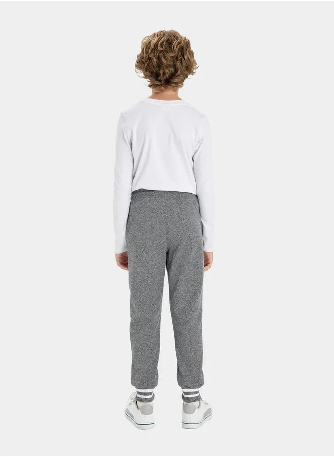 DeFacto Graphic Print Elasticated Joggers with Pockets by Styli