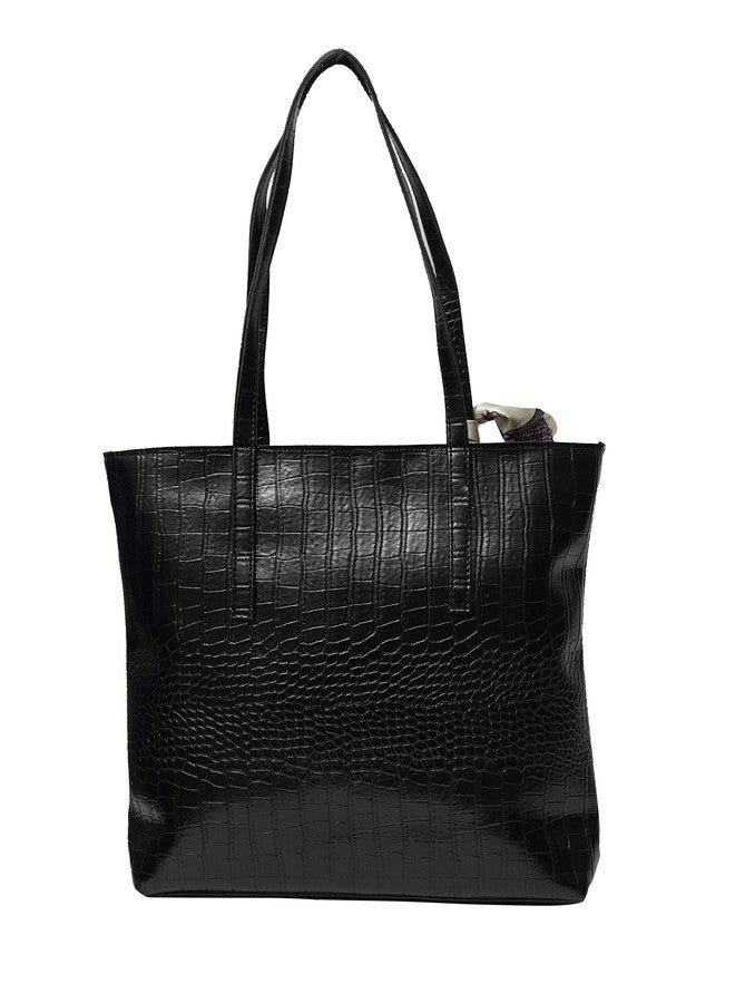Donicy Stylish Croco Tote Bag - Image 2